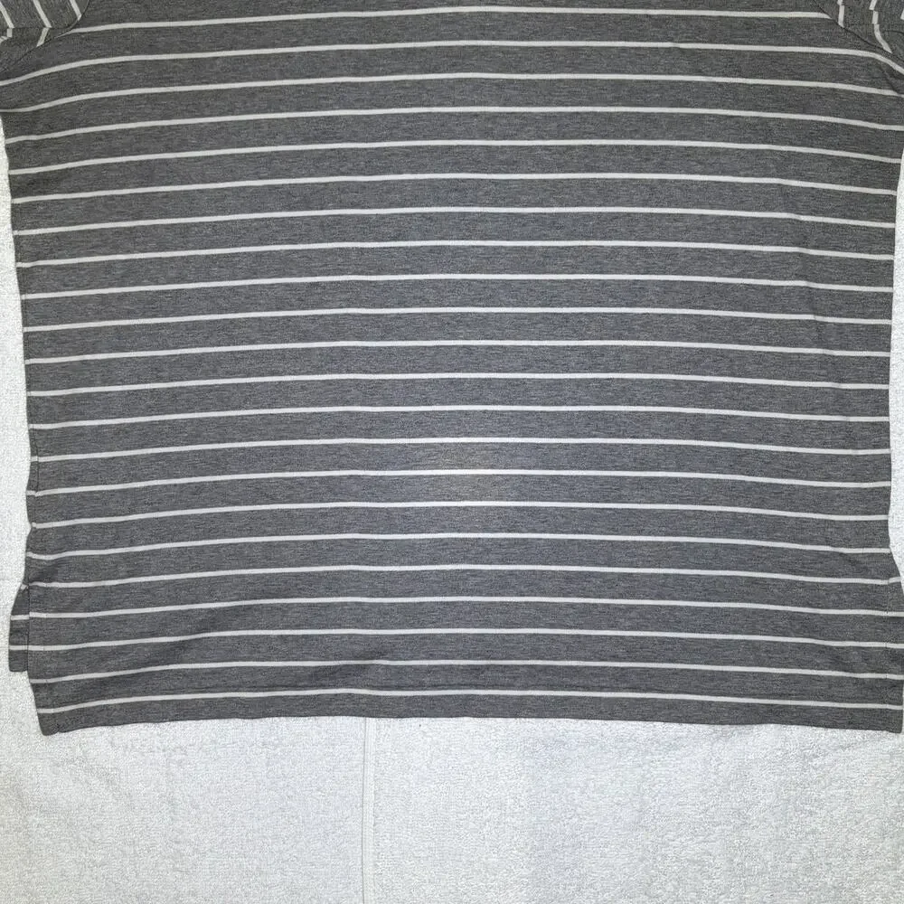 Polo Ralph Lauren Pima Soft Touch Polo Shirt Gray Stripe XL Blue Pony Mens